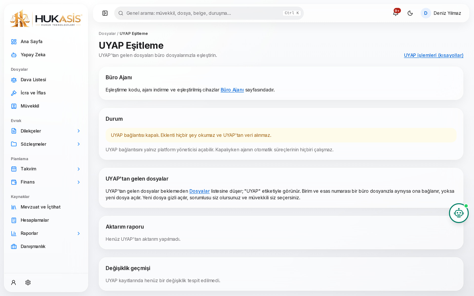 UYAP eşitleme